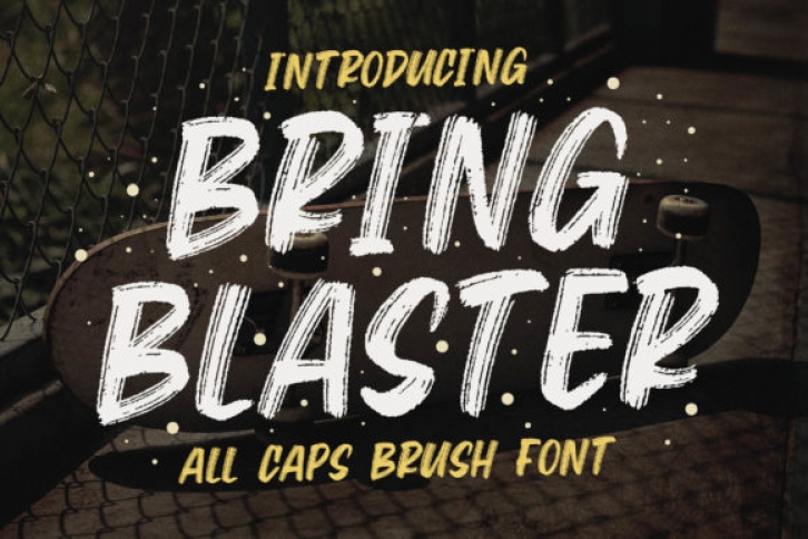 Bring Blaster font preview