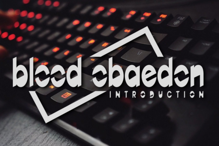 BloodObaedon font preview