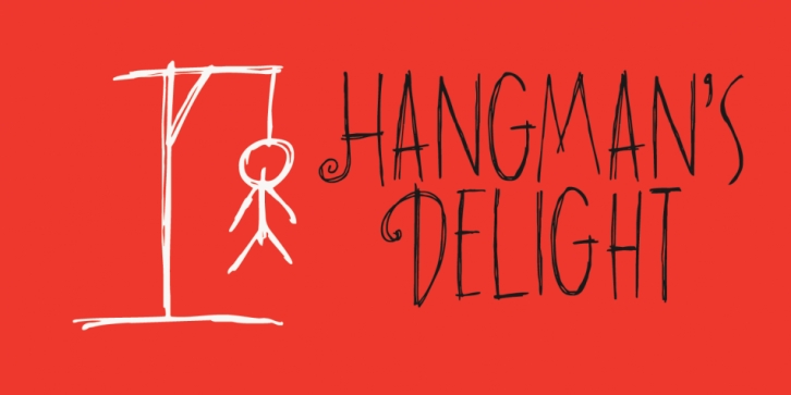 Hangman's Delight font preview