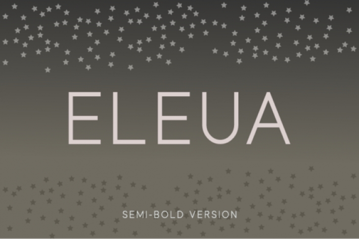 Eleua Semi-Bold font preview