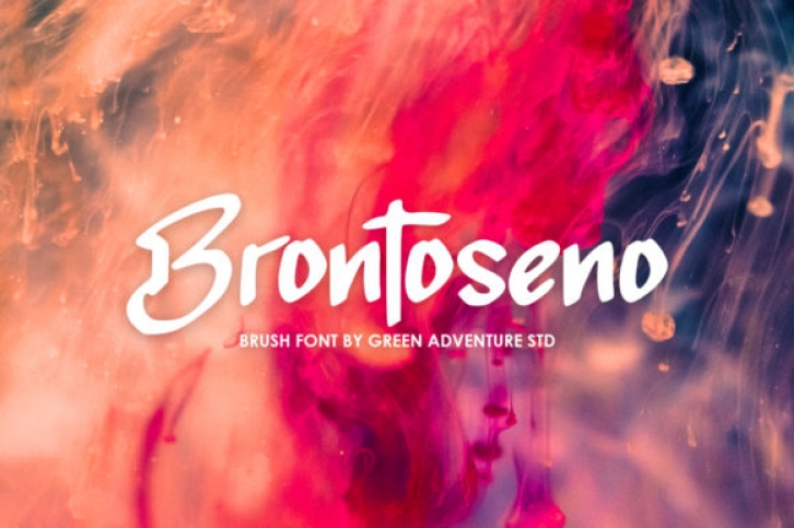 Brontoseno font preview