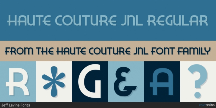 Haute Couture JNL font preview
