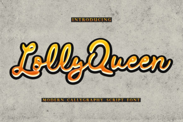 Lolly Queen font preview