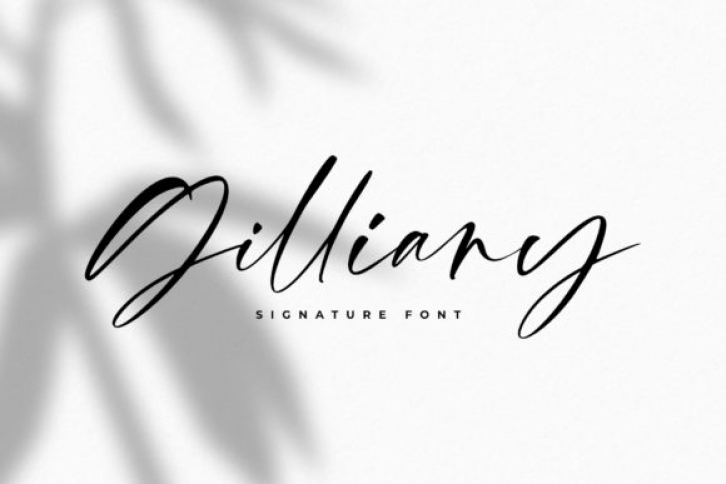 Gilliany font preview