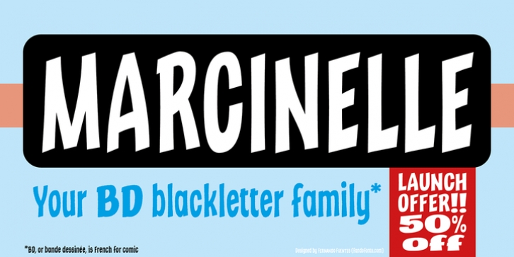 Marcinelle font preview