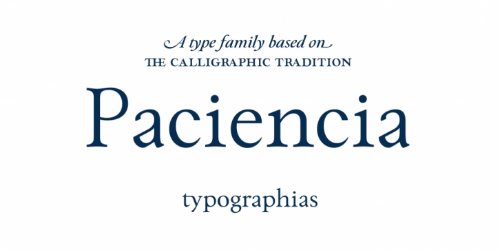 Paciencia font preview