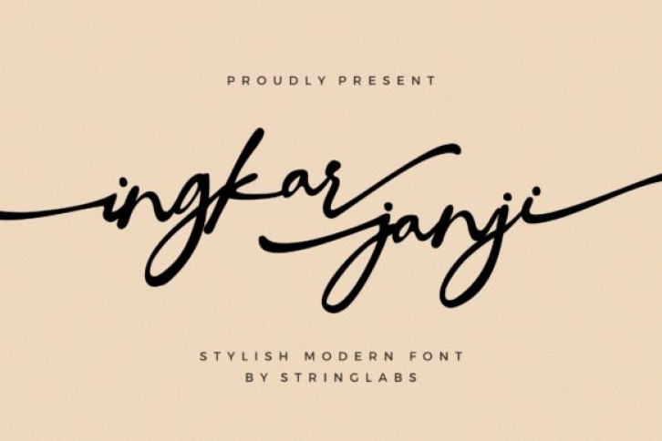 Ingkar Janji font preview