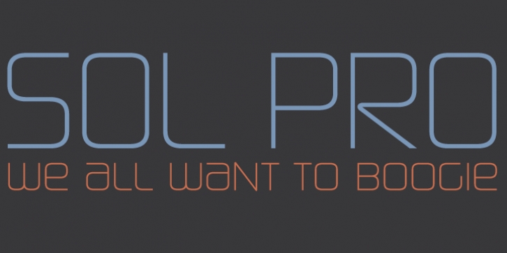 Sol Pro font preview