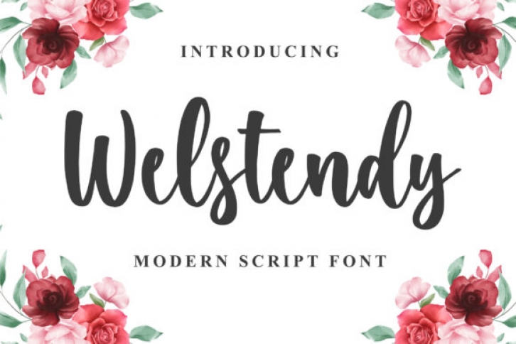 Welstendy font preview
