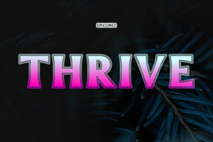 Thrive font preview
