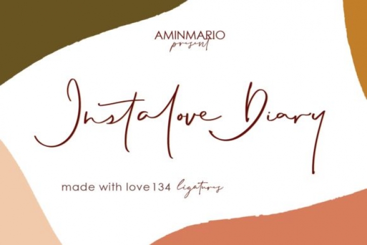 Instalove Diary font preview