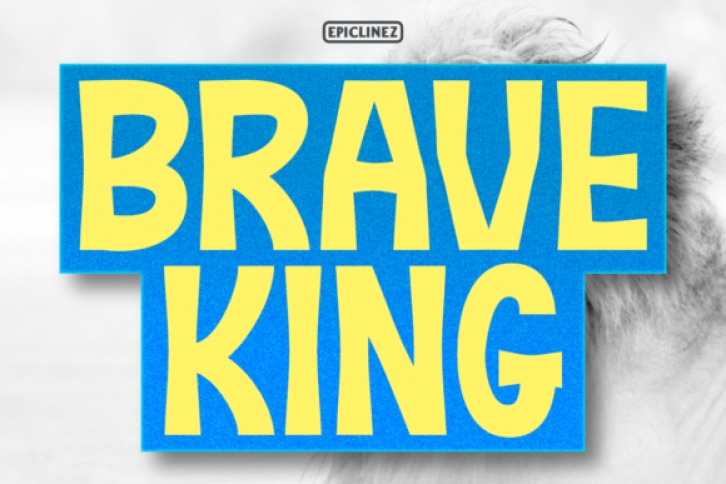 Brave King font preview