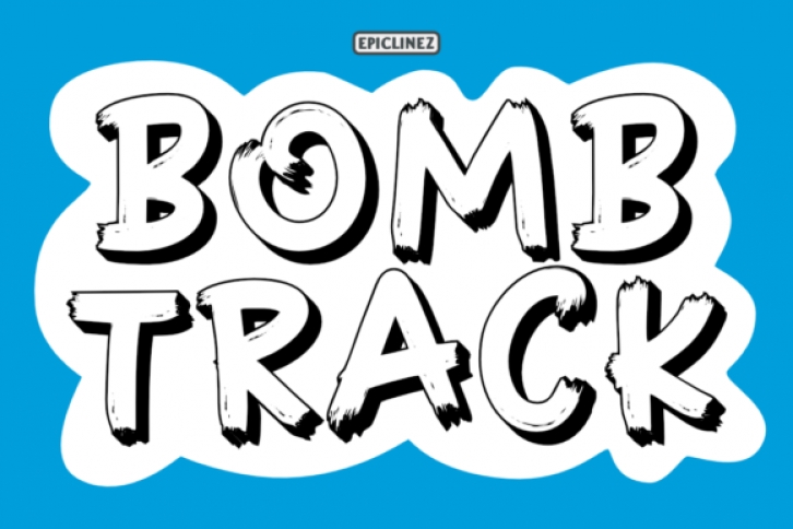 Bomb Track font preview