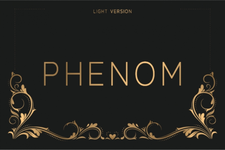 Phenom Light font preview