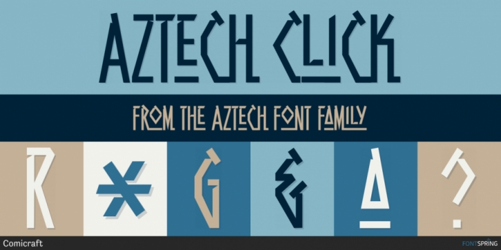 Aztech font preview
