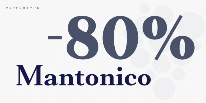 Mantonico font preview