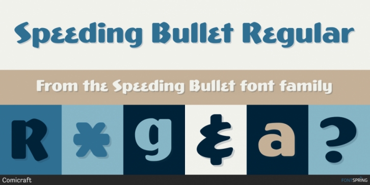 Speeding Bullet font preview
