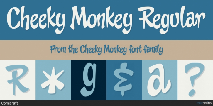 Cheeky Monkey font preview