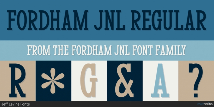 Fordham JNL font preview
