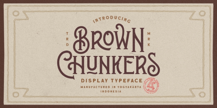 Brown Chunkers font preview