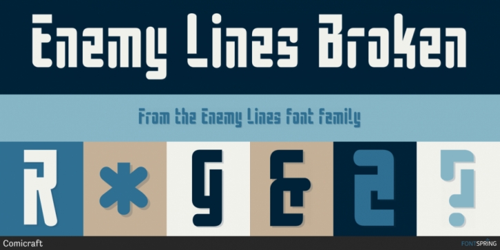 Enemy Lines font preview