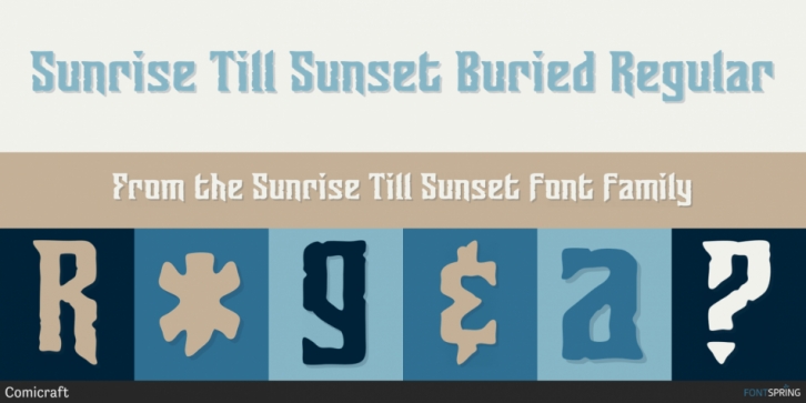 Sunrise Till Sunset font preview