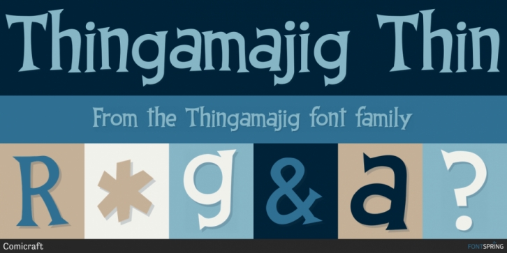 Thingamajig font preview