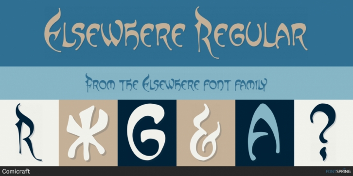 Elsewhere font preview