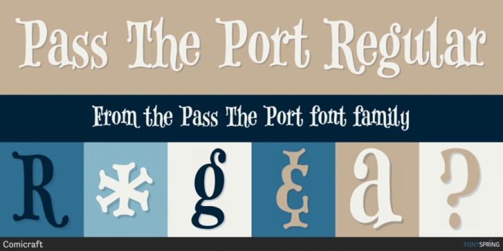 Pass The Port font preview