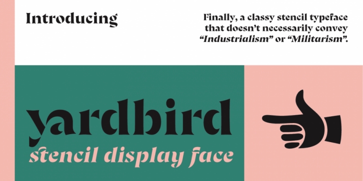 Yardbird font preview