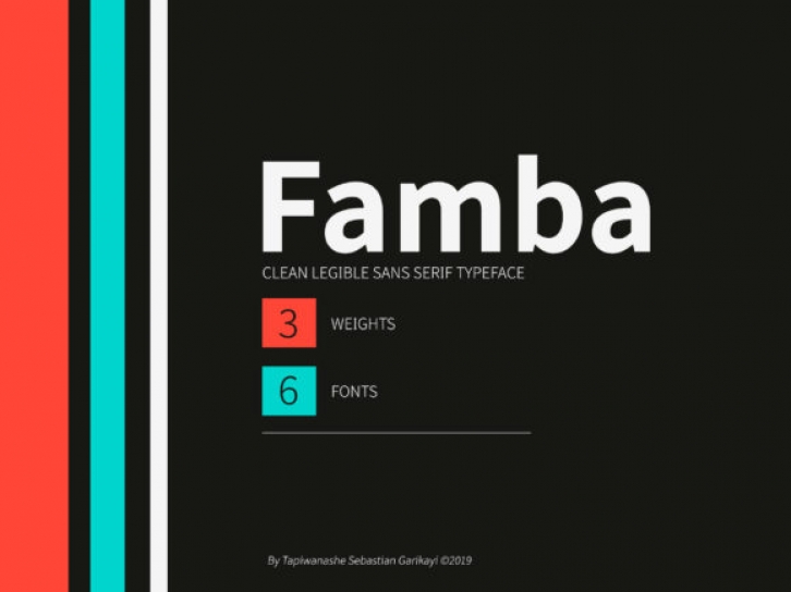 Famba font preview
