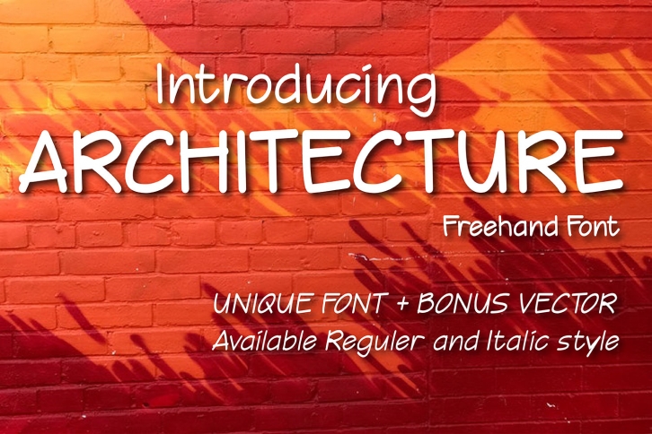 Architecture font preview