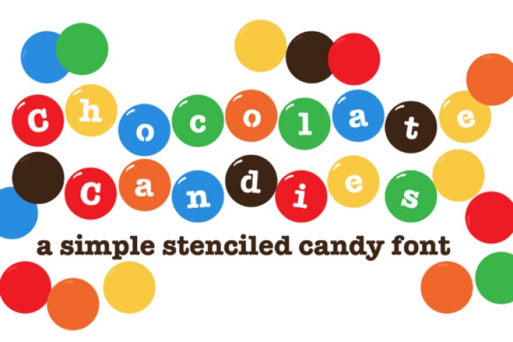 Chocolate Candies font preview