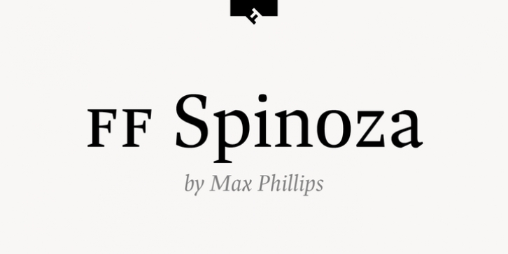 FF Spinoza font preview