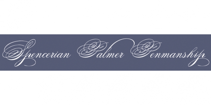 Spencerian Palmer Penmanship Pro font preview