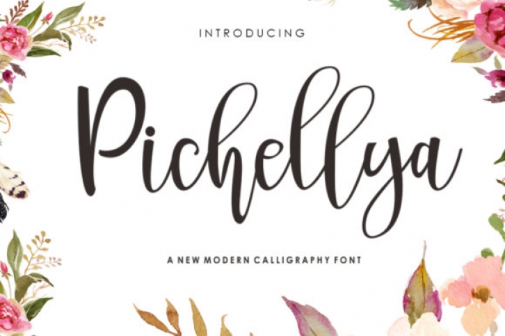 Pichellya Script font preview