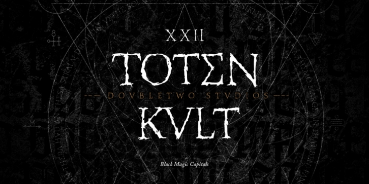 XXII Totenkult font preview