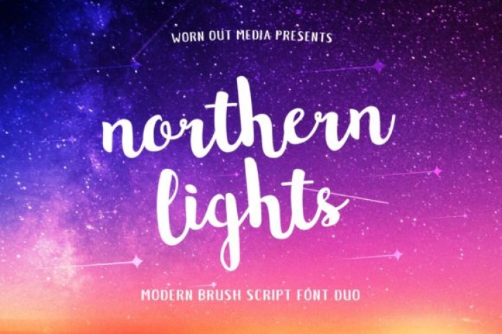 Northern Lights font preview