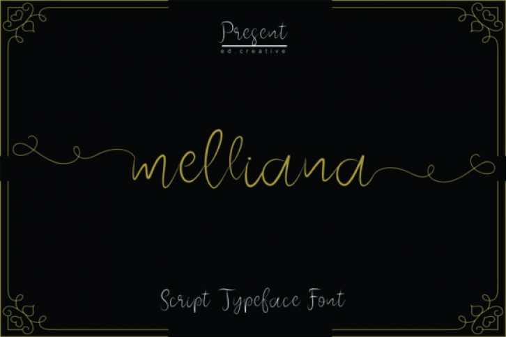 Melliana font preview