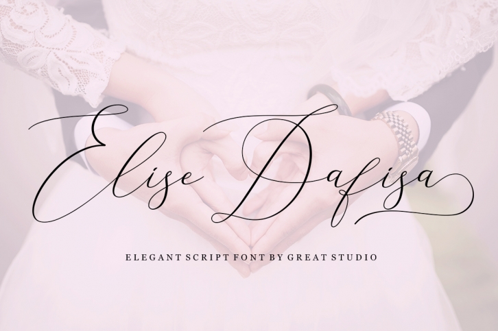 Elise Dafisa Script font preview