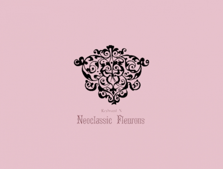 Neoclassic Fleurons font preview