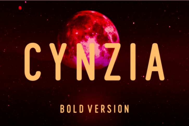 Cynzia Bold font preview