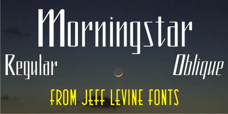 Morningstar JNL font preview