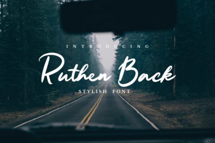 Ruthen Back font preview