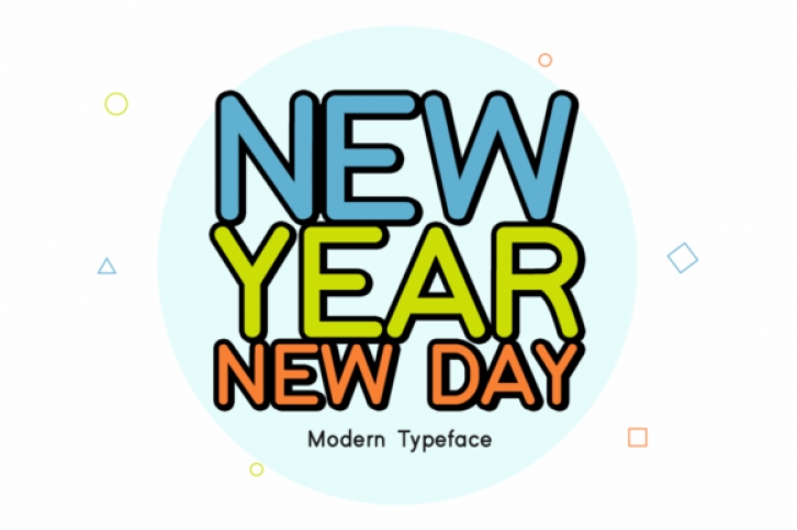 New Year New Day font preview