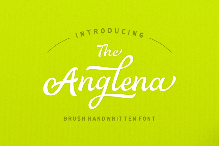 Anglena font preview