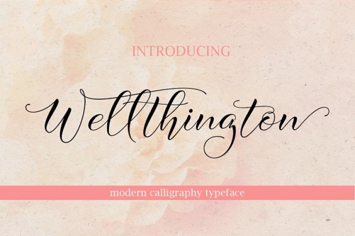 Wellthington font preview