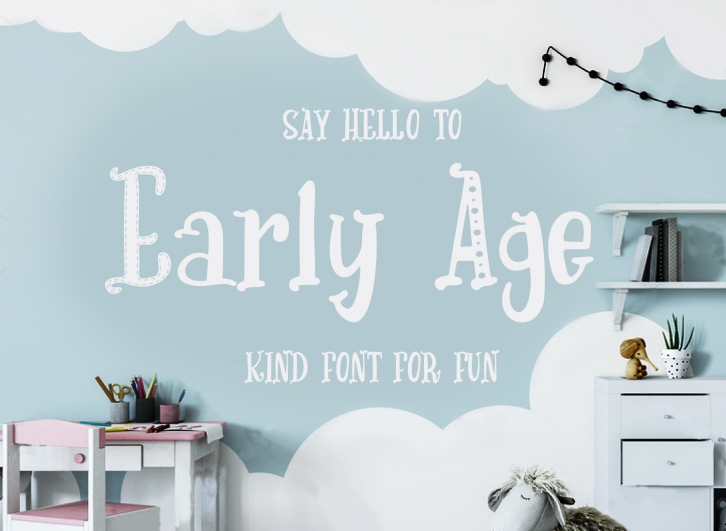 Early Age font preview
