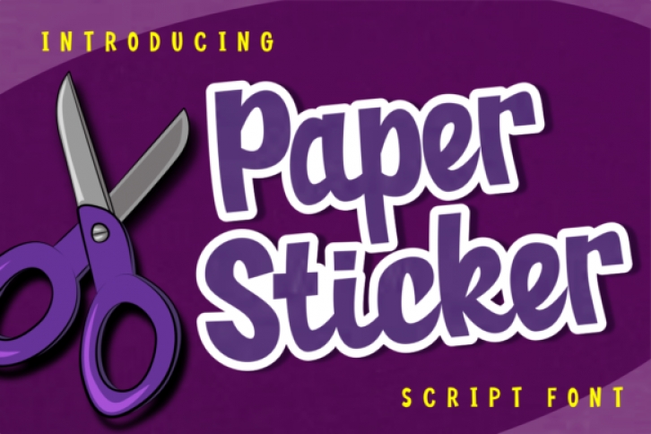 Paper Sticker font preview