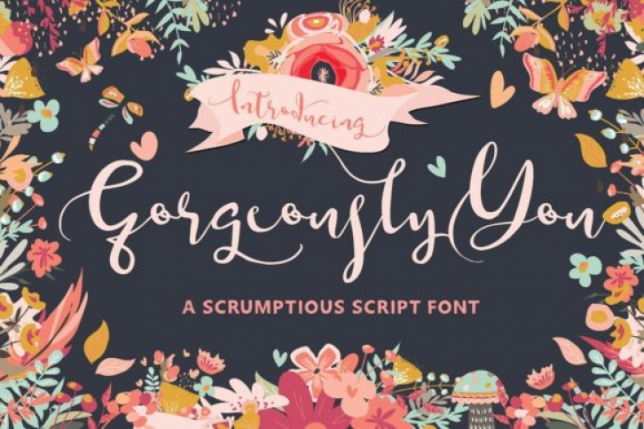Gorgeously You font preview